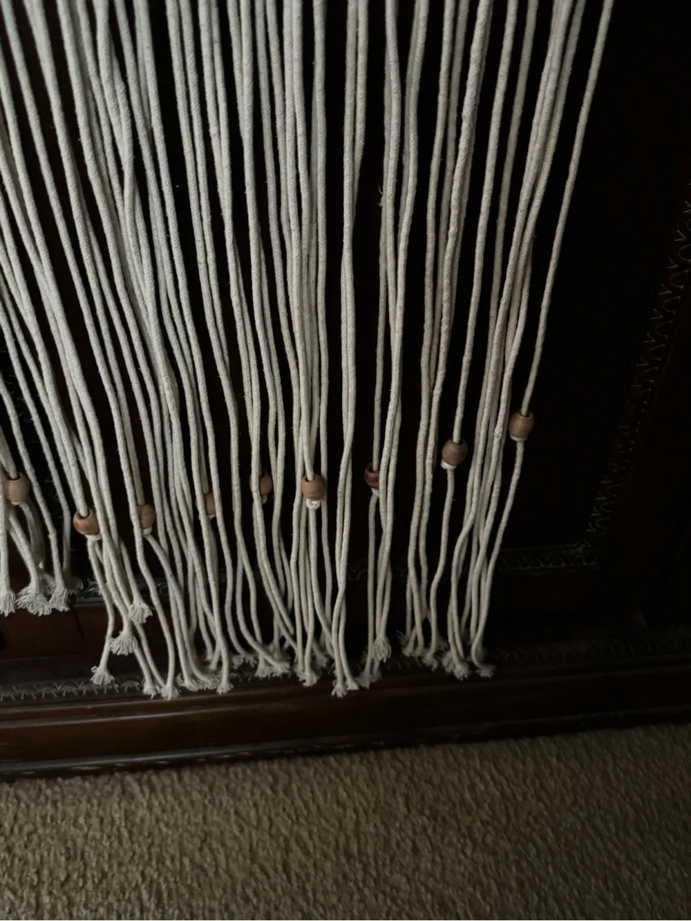 Handcrafted Cream Macramé Wall Hanging - Boho Home Wall Decor